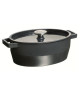 PYREX Cocotte ovale Slow Cook 5,8 L gris foncé