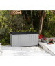 KETER Coffre de jardin avec assise 340L  Gris et anthracite