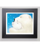 EDGSON Image encadrée Fluffy Bears III 31x37 cm Bleu