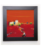 EURGAL CHRISTIAN Image encadrée Terre des ocres rouges 37x37 cm Orange