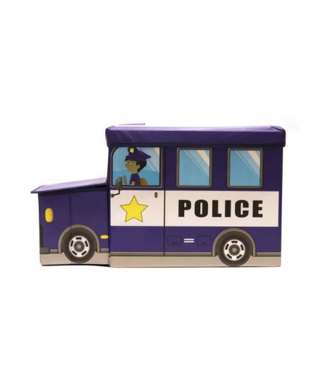 Coffre Boîte de Rangement Police 56,2x24,8x31 cm