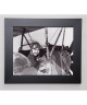 EVERETT COLLECTION Image encadrée Little boy in cockpit 31x37 cm Gris