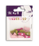 TOGA Pack de 26 Confettis Bois Pieds  Rose et vert