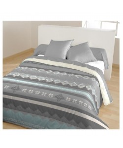 BELIER DU NORD Couette polaire CHALET  220 x 240 cm  Gris Glacier