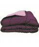 Couette chaude Microfibre 400 gr/m˛ CALGARY Prune & Parme 140x200cm