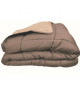 Couette chaude Microfibre 400 gr/m˛ CALGARY Taupe & Lin 220x240cm