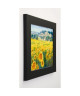 LIM FRANÇOIS Image encadrée Champ de tournesols 31x37 cm Jaune