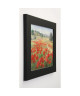 LIM FRANÇOIS Image encadrée Champs de coquelicots 31x37 cm Rouge