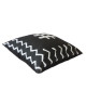 Coussin a message HASHTAG 38x38 cm noir et blanc