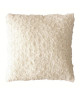 Coussin déco 40x40 fourrure synthétique naturel