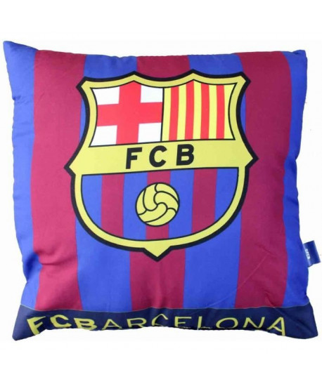 FC BARCELONE Coussin Microfibre 40x40 cm bleu et bordeaux