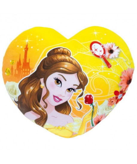 DISNEY PRINCESSES Coussin en Coeur, Belle