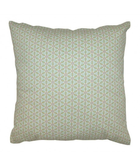 Coussin déco imprimé ADELE  40x40cm  Vert aqua