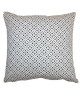 Coussin déco imprimé CLOVER  40x40cm  Noir et blanc