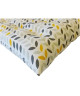 Galette de chaise 100% coton 25 points MISTIGRI 40x40x4 cm gris et jaune