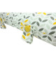 Tete de lit coussin 100% coton imprimé MISTIGRI  50x70 cm  Gris, jaune et blanc