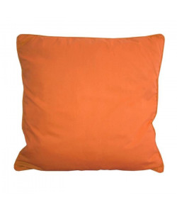 LA MAISON CHARME Coussin déhoussable 100% coton sergé 60 cm orange