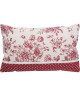 DEKOANDCO Coussin Audalice  30 x 50 cm  Rouge