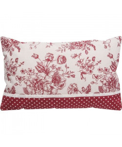 DEKOANDCO Coussin Audalice  30 x 50 cm  Rouge