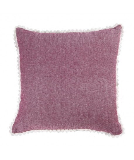 DEKOANDCO Coussin Chinny blush  Rouge  40 x 40 cm