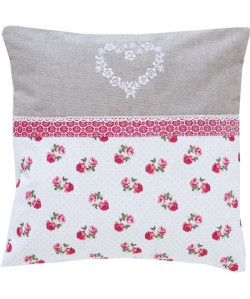 DEKOANDCO Coussin Rosa  40 x 40 cm