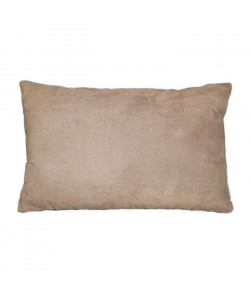 Coussin 30x50 cm suédine uni Sable