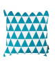 FINLANDEK Coussin imprimé losange bleu pétrole 40 cm  KERAVA  TIMANTTI