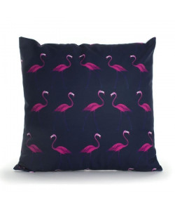 MARLENE BACKER Coussin déhoussable Ava 45x45 cm marine et rose