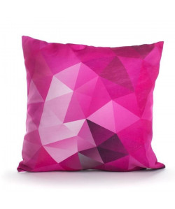 ANDORA Coussin déhoussable NESTOR 45x45 cm rose et blanc