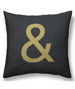 TODAY Coussin GOLD LABEL ESPERLUETTE 30x30 cm blanc, noir et or