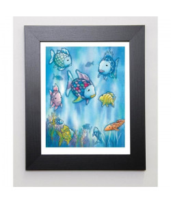 PFISTER Image encadrée The Rainbow Fish III 31x37 cm Bleu