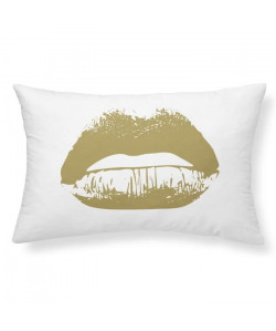 TODAY Coussin GOLD LABEL KISS 25x40 cm blanc, noir et or