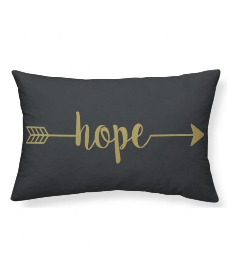 TODAY Coussin Déhoussable GOLD LABEL HOPE 30x50 cm blanc, noir et or