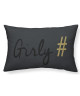 TODAY Coussin Déhoussable GOLD LABEL GIRLY 30x50 cm blanc, noir et or