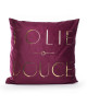 MARLENE BACKER Coussin Folie douce 45x45 cm Bordeaux