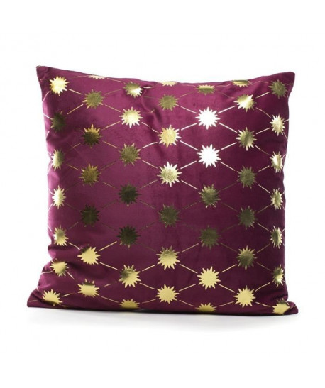 MARLENE BACKER Coussin Vera Bordeaux 45x45 cm