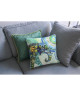 HIP Coussin déco imprimé Explorer  48x48 cm  Vert et bleu