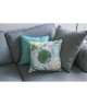 HIP Coussin déco imprimé Viridi  48x48 cm  Blanc et vert foncé