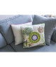 HIP Coussin déco imprimé Bodhini  48x48 cm  Blanc et vert kaki