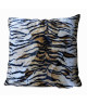 O\'CBO Coussin déhoussable fourrure TIGRE 42x42 cm  Noir, creme et orange