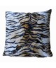 O\'CBO Coussin déhoussable fourrure TIGRE 57x57 cm  Noir, creme et orange