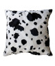 O\'CBO Coussin déhoussable fourrure VACHE 57x57 cm  Noir et blanc