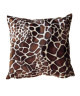 O\'CBO Coussin déhoussable fourrure GIRAFE 57x57 cm  Beige et marron