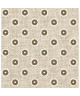 O\'CBO Lot de 2 coussins déhoussables SHABBY  42x42x10 cm  Beige  Motifs : Fleurs et points