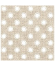 O\'CBO Lot de 2 coussins déhoussables SHABBY  42x42x10 cm  Beige  Motifs : Roses et pois