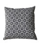 O\'CBO Coussin déhoussable JAIPUR Jacquard 42x42 cm noir, creme et blanc