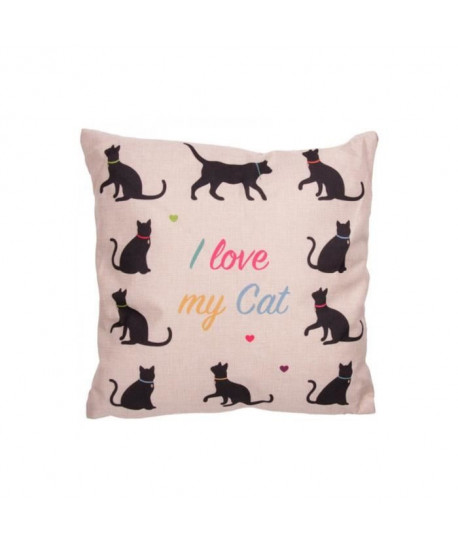 Coussin I Love my Cat  43x43cm