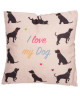 Coussin I Love my Dog  43x43cm