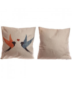 Coussin Imprimé Hirondelles  43x43cm