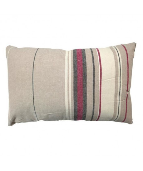 SOLEIL D\'OCRE Coussin Stripes 32x50 cm taupe